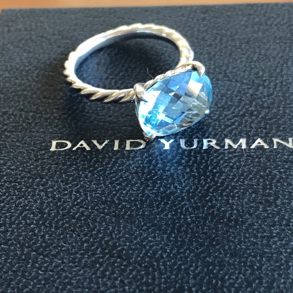 David Yurman Jewelry - Authentic David Yurman Blue Topaz Ring